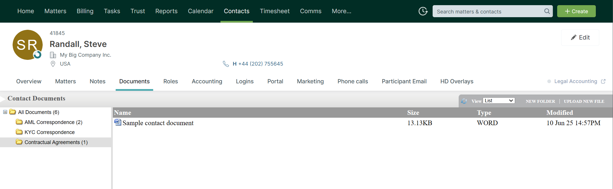 Contact Documents